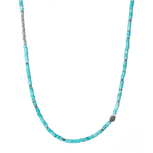 Collana turchese donna uomo pietre argento