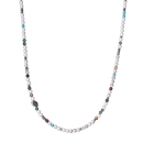 Collana pietre bianca uomo donna dure