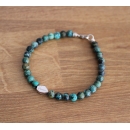 Bracciale in Pietre Naturali Turchese Africano e Argento 925% - 6