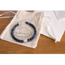 Bracciale in Pietre Naturali Lapislazzuli e Argento 925% - 5