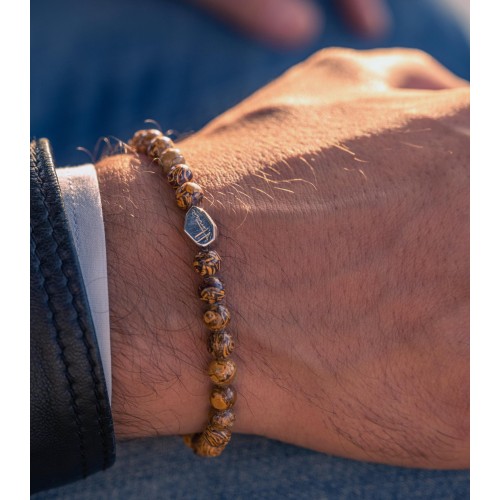 bracciale pietre uomo argento 925 donna 2