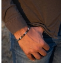 Bracciale in Pietre naturali Agata Indiana e Argento 925% - 3