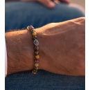 Bracciale Diaspro e Argento a Palline