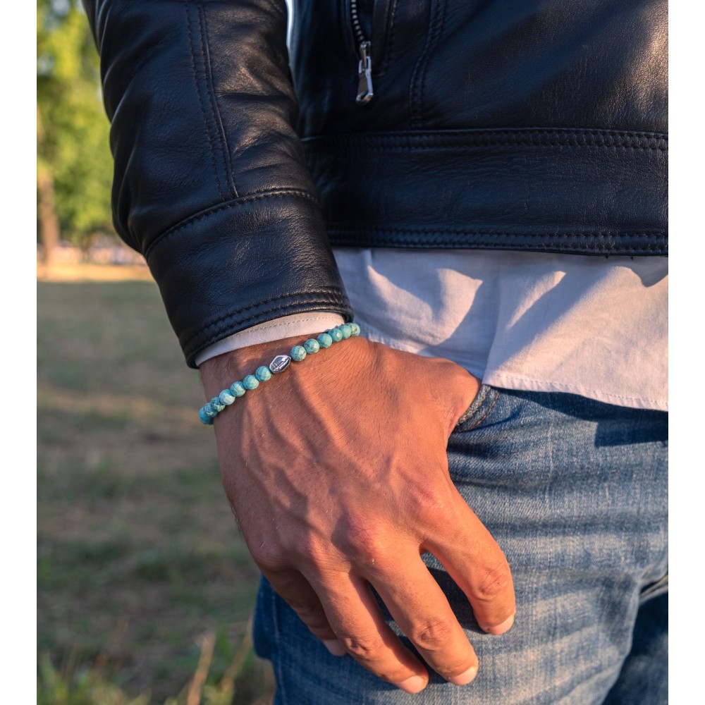 Bracciale Uomo Pietre Dure a Palline sfere