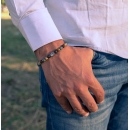 Braccialetto 8 mm argento Pietre Dure