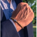 Bracciale Uomo Pietre Dure Terra Heishi Sottile