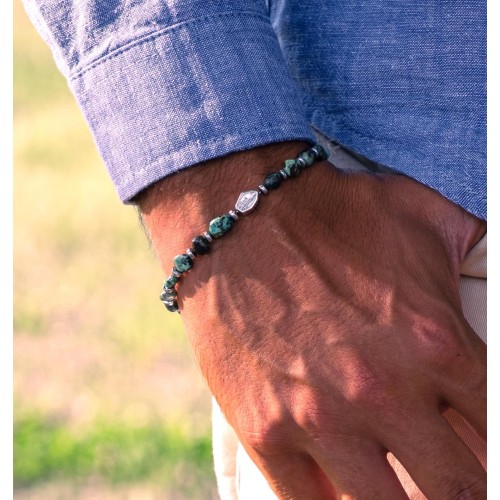 BIACCIALE PIETRE DURE TURCHESE UOMO DONNA SASSO 2