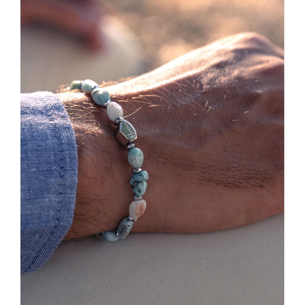 Bracciale Uomo Pietre Dure del mare Conchiglie