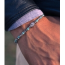 Bracciale Uomo Pietre Dure Heishi Argento
