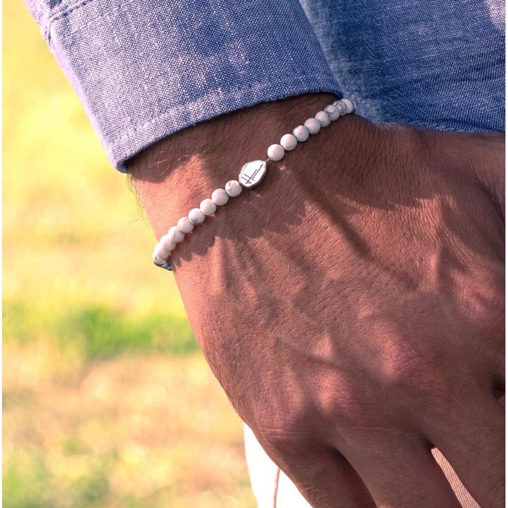 Bracciale Uomo Pietre dure a Palline Sfere Aulite
