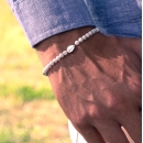 Bracciale Uomo Pietre dure a Palline Sfere Aulite
