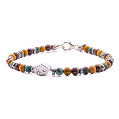 Bracciale pietre uomo donna argento 925