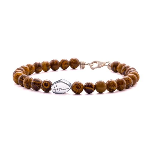 bracciale pietre uomo argento 925 donna