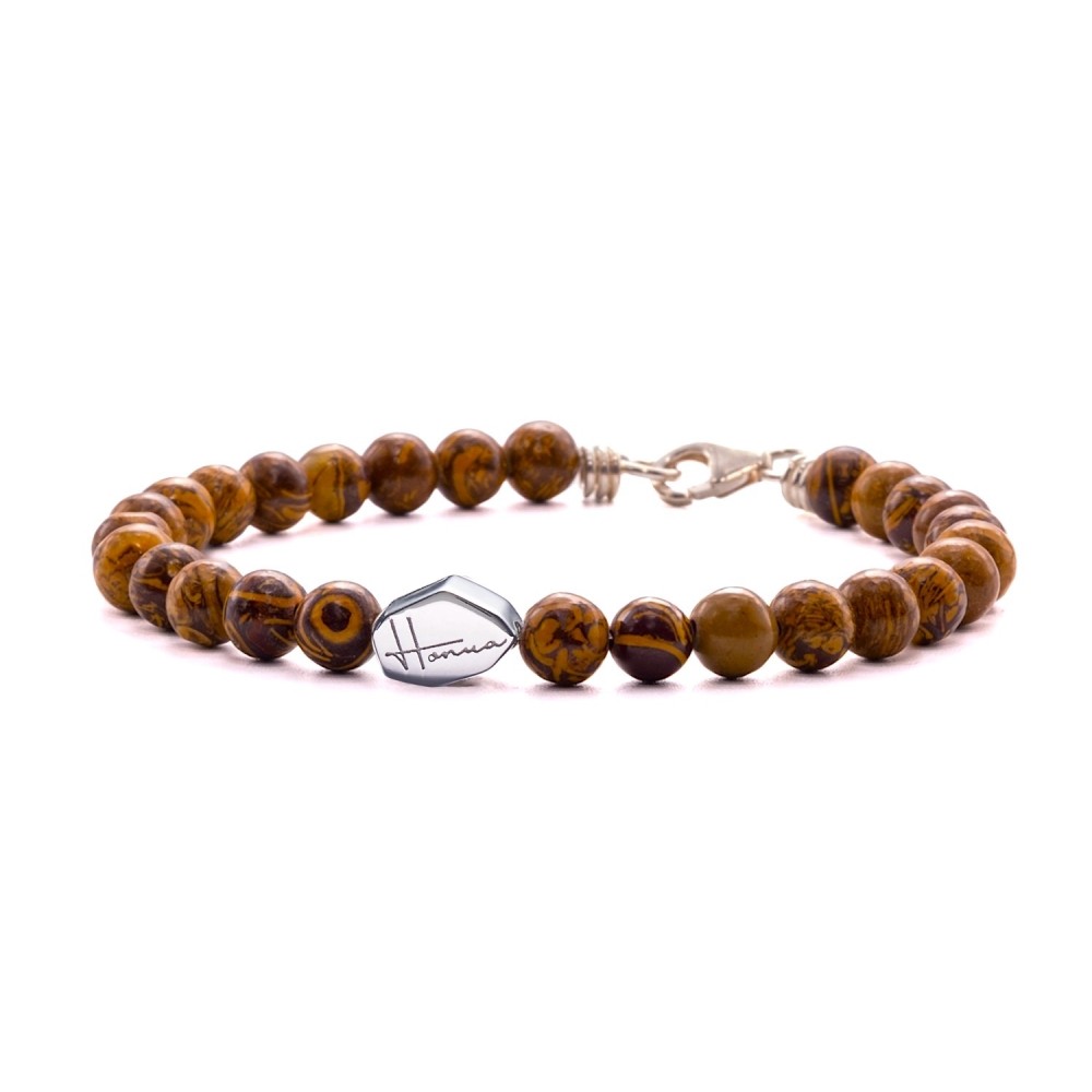 bracciale pietre uomo argento 925 donna