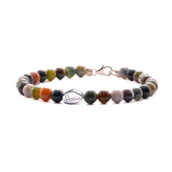 BRACCIALE AGATA INDIANA UOMO DONNA PIETRE DURE