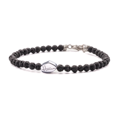 BRACCIALE PIETRA LAVICA uomo donna