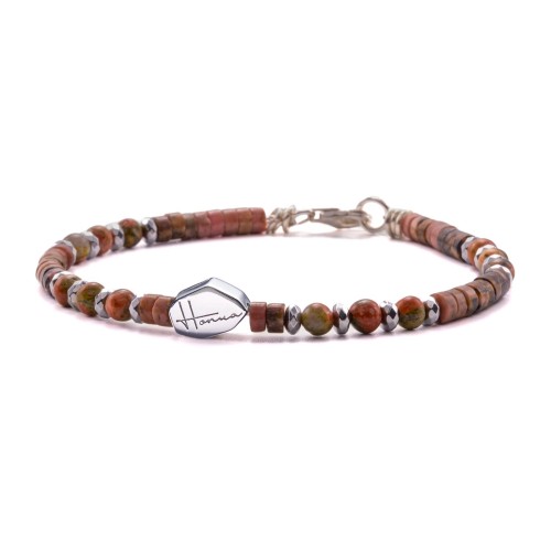 Bracciale donna pietre sottile argento 925