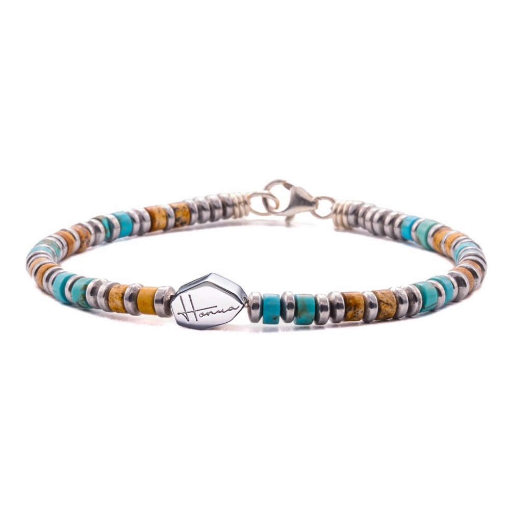bracciale uomo donna pietre dure heishi
