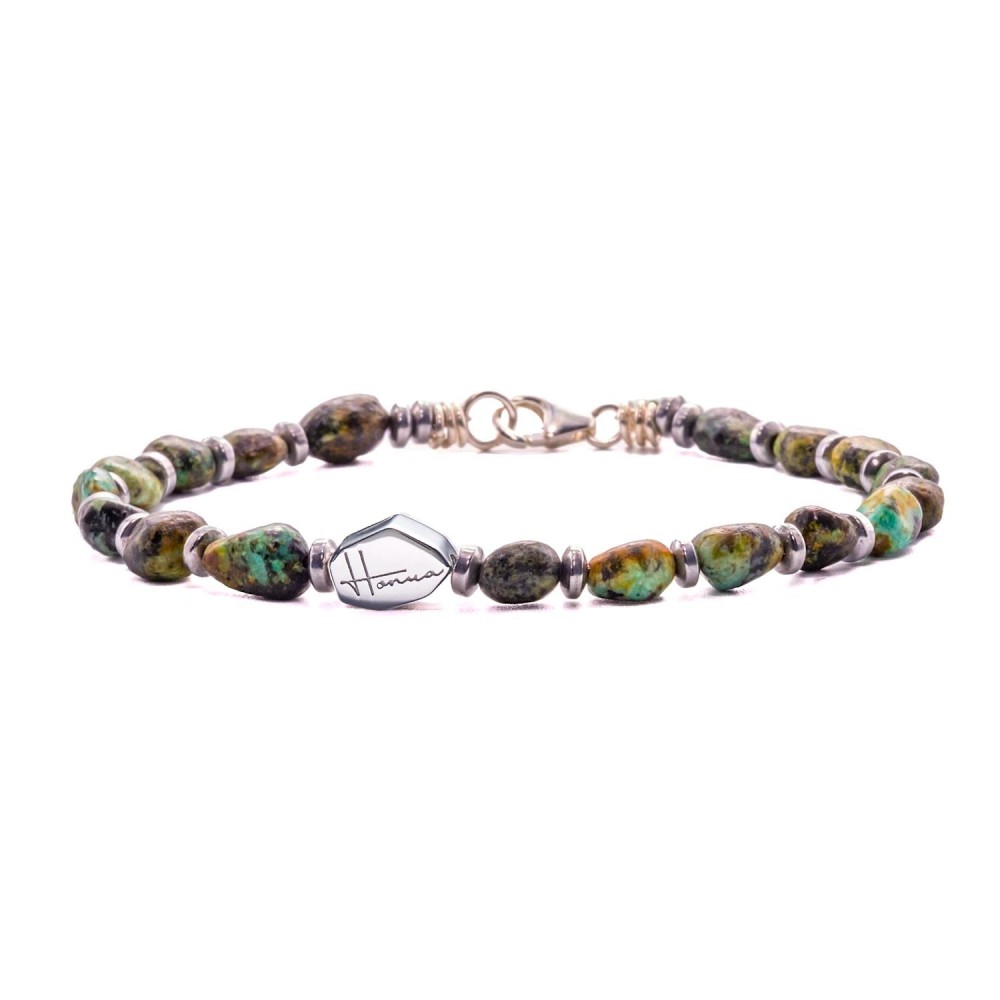 BIACCIALE PIETRE DURE TURCHESE UOMO DONNA SASSO