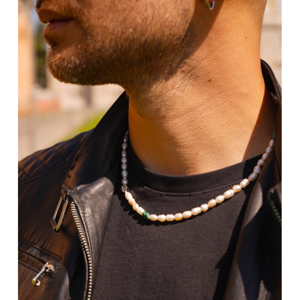 collana perle e pietre naturali