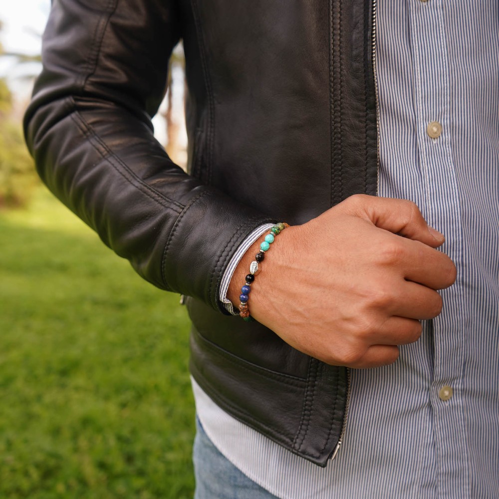 bracciale uomo argento