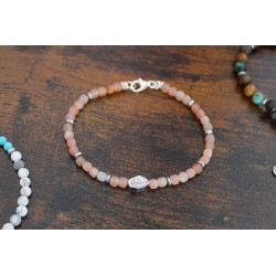 bracciale pietre dure rosa