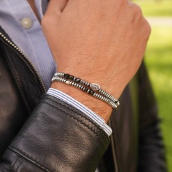bracciale pietre elastico