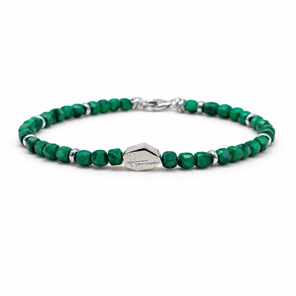 Bracciale uomo pietre e argento 925